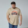 North Bret printed t-shirt sand 