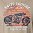 North Bret printed t-shirt sand 