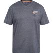 North Dean striped t-shirt navy blue 