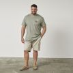 North Dean striped t-shirt olive green 