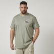 North Dean striped t-shirt olive green 