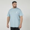 North Finn printed tee dust blue 