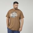 North Gijs printed t-shirt camel 