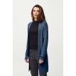 Pulz Sara long rib cardigan blue bonnet 