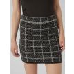 Vero Moda Tall Kia mini skirt black checks 