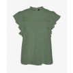 Vero Moda Tall Trine sl lace top wvn hedge green 