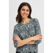 Fransa Flora tee 3 blauw zwart geel 