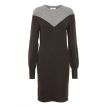 B Young Manina knitted dress dark grey melange 