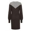 B Young Manina knitted dress dark grey melange 