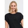 Fransa Lyra tee 1 shiny black 