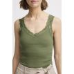 B Young Palvin lace top four leaf glover green 