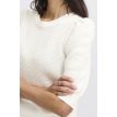 B Young Mikala short sleeve jumper marshmallow 