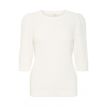 B Young Mikala short sleeve jumper marshmallow 