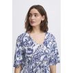 B Young Mjoella v-neck maxi dress blue paisly 