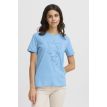 Fransa Savai tee 1 opdruk azure blue 