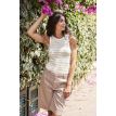 Fransa Hizamond stripe top 14 cornsilk mix 