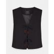 Vero Moda Tall Wave gilet string waistcoat pop 3 