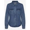 Vero Moda Tall Jennie denim shirt medium blue 