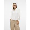 Vero Moda Tall Ani frill shirt snow white 