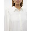 Vero Moda Tall Ani frill shirt snow white 