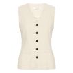 B Young Joanna waistcoat nature linnen 