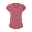 B Young Pamila V tee roan rouge melange 