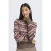 B Young Mmorla zigzag jumper roan rouge mix 