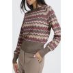 B Young Mmorla zigzag jumper roan rouge mix 