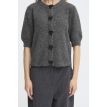 B Young Omea deco cardigan dark grey melange 