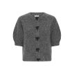 B Young Omea deco cardigan dark grey melange 