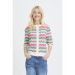 B Young Mmorla ss cardigan phlox pink zig zag 
