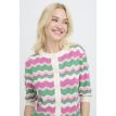 B Young Mmorla ss cardigan phlox pink zig zag 