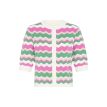 B Young Mmorla ss cardigan phlox pink zig zag 
