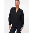 Vero Moda Tall Fanni Ls V-Neck Top Wvn Noos Black 