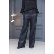 Brandy Olivia wide coated pants blue 
