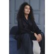 Brandy Olivia wide coated pants blue 