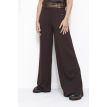 Brandy Amber wide button pants brown 