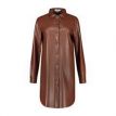 Voyar la Rue Daisy jurk vegan leather cognac 