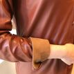 Voyar la Rue Daisy jurk vegan leather cognac 