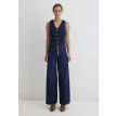 MAVI Siena wide leg button up rinse denim 