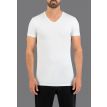 Slater Austin shirt stretch V-neck bodyfit white 2P 