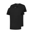 Slater Dallas shirt basic o-neck regular black 2P 