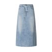 YEST Sammy jeans rok bleach blue denim 