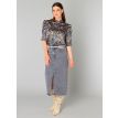 YEST Betsy blouse steel grey multi 