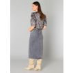 YEST Betsy blouse steel grey multi 