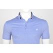 Eden Valley Dublin polo uni melange blauw 