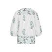 Smashed Lemon Bulli 7/8 blouse white/green 