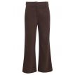 Smashed Lemon Imani pants wide fit visgraat dark brown 