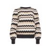 Smashed Lemon Bodhi sweater zigzag black/gold 