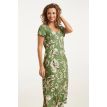 Smashed Lemon Lil dress v-hals army/light green 